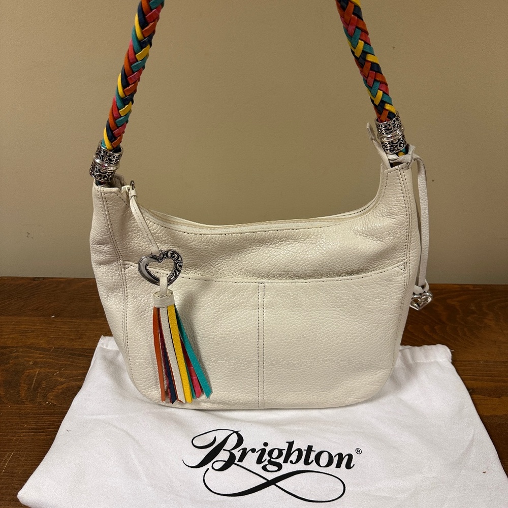 Brighton Barbados Zip Top Hobo Bag